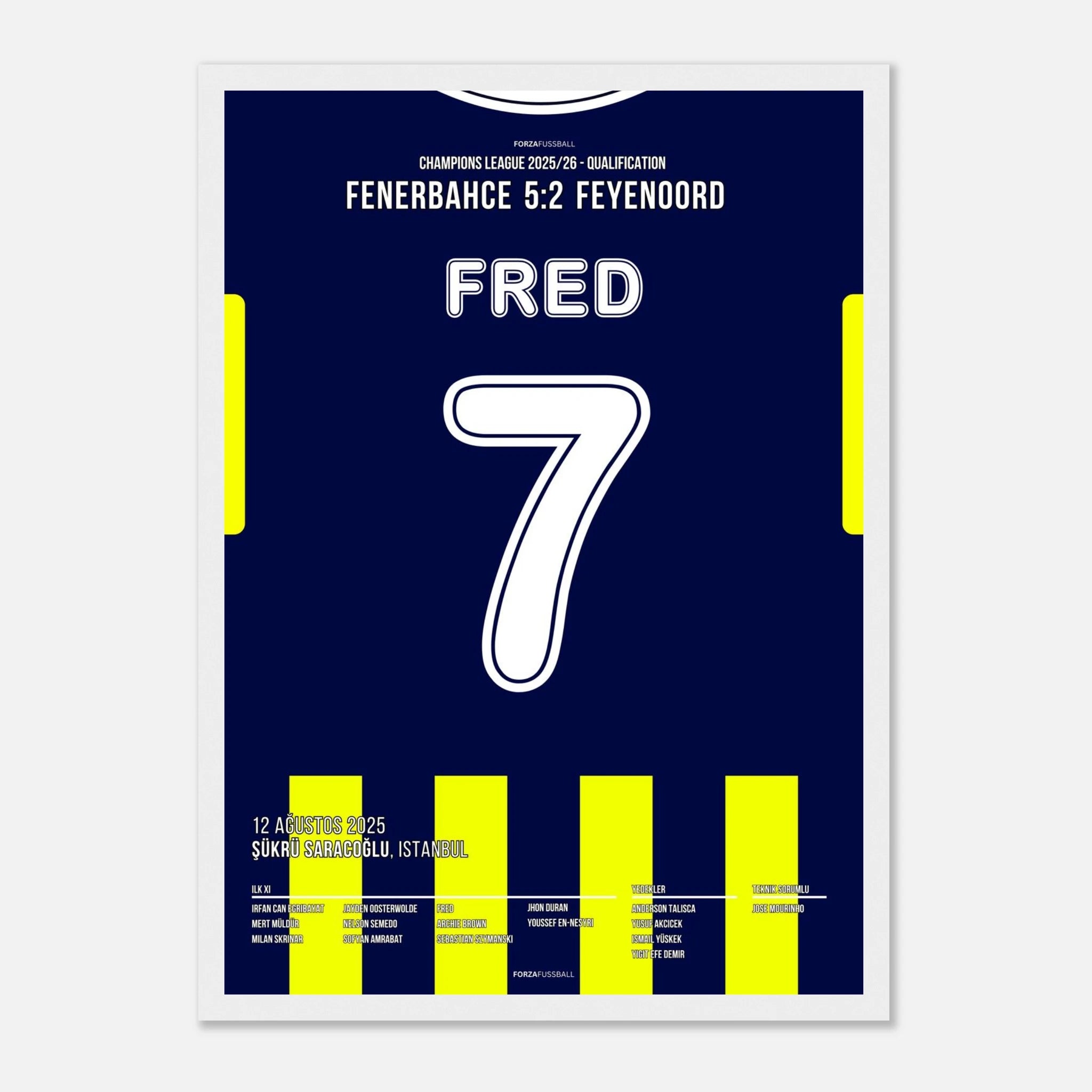 Fred´s Traumtor gegen Feyenoord bringt Fener in die nächste Runde