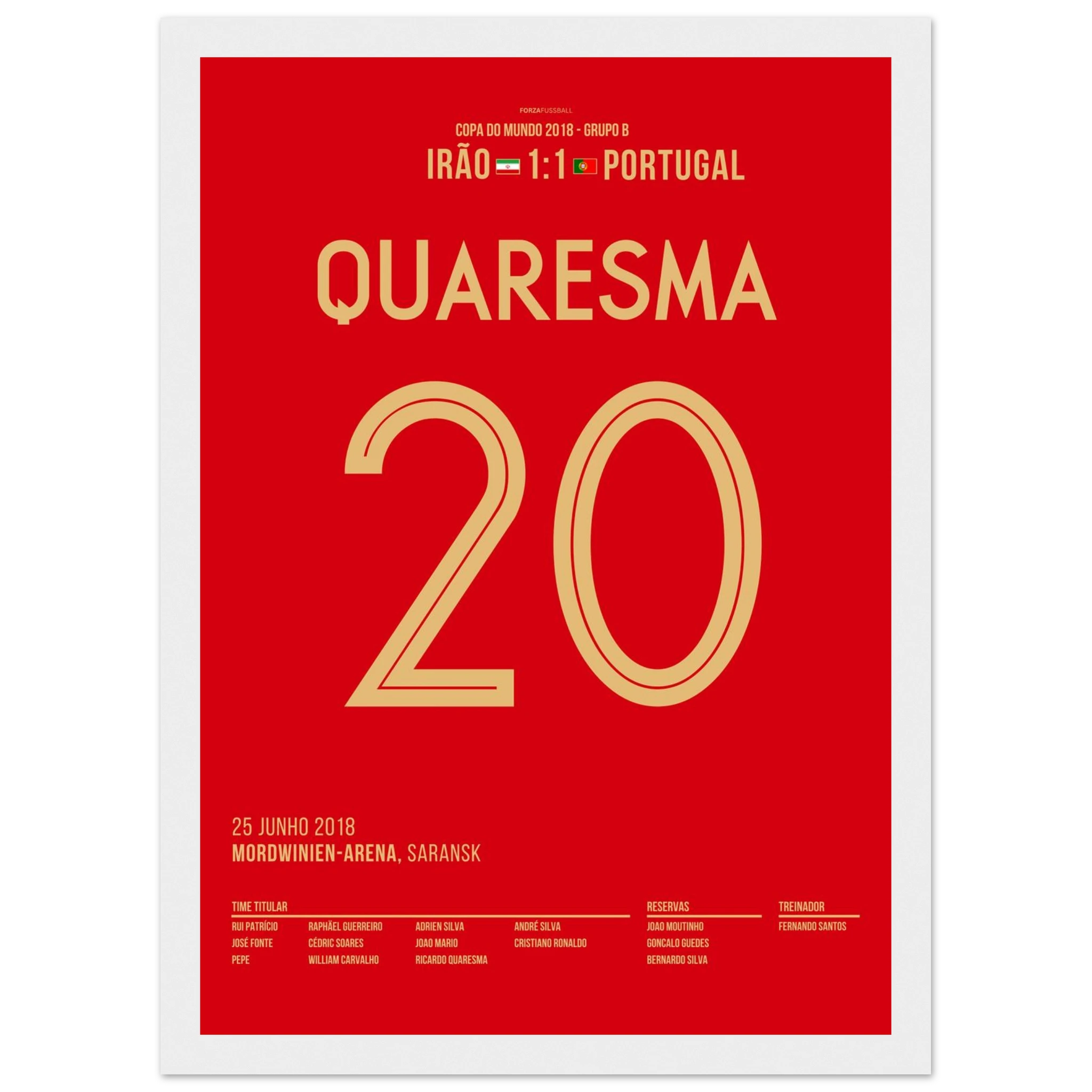 Quaresma mit Trivela bei der WM 2018 gegen den Iran