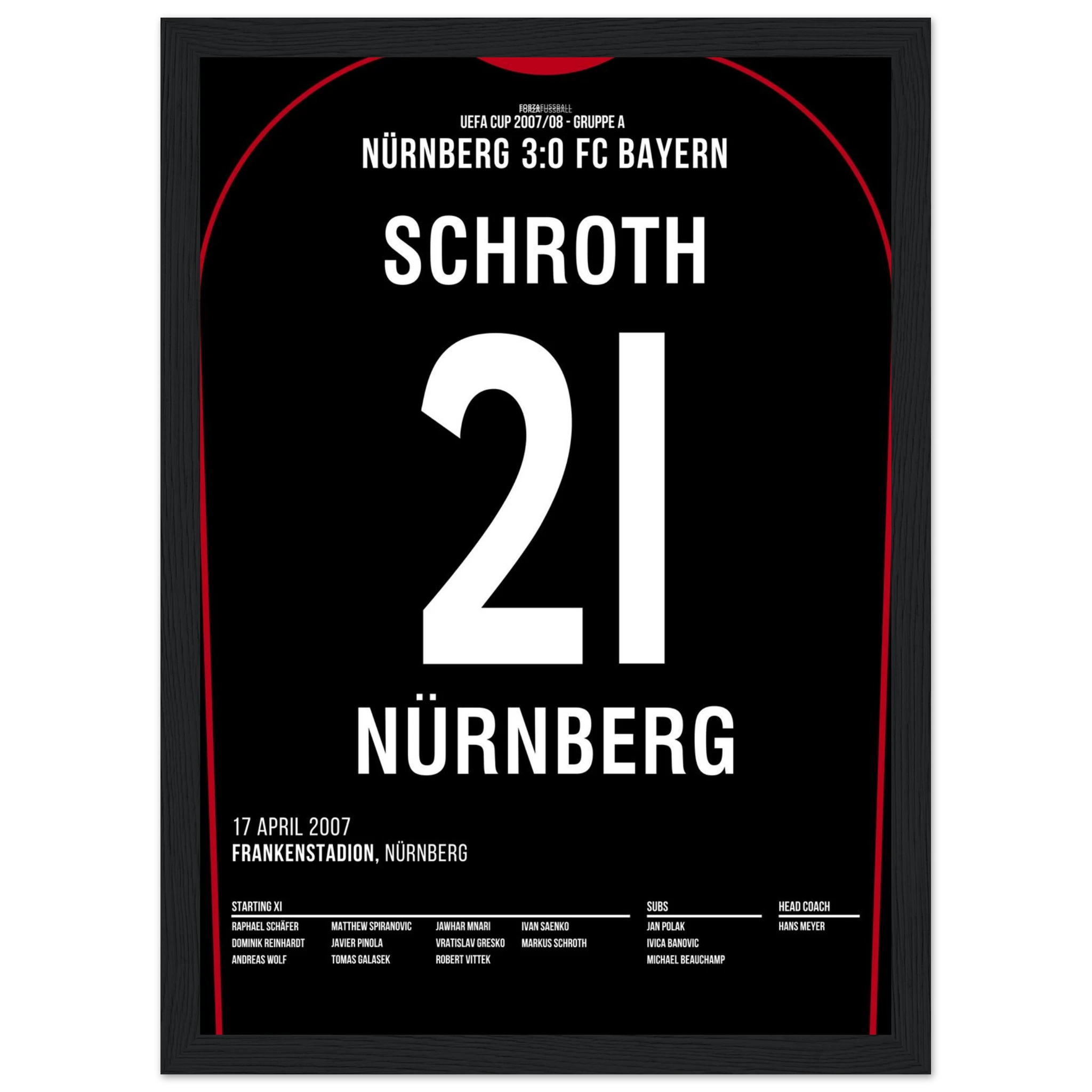 Markus Schroth war dabei! FCN 3 - Bayern 0