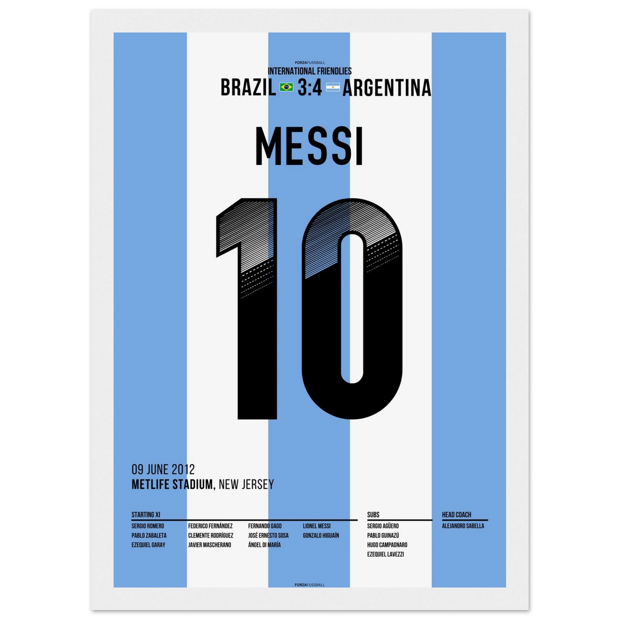 Messi schraubt Brasilien per Hattrick komplett auseinander