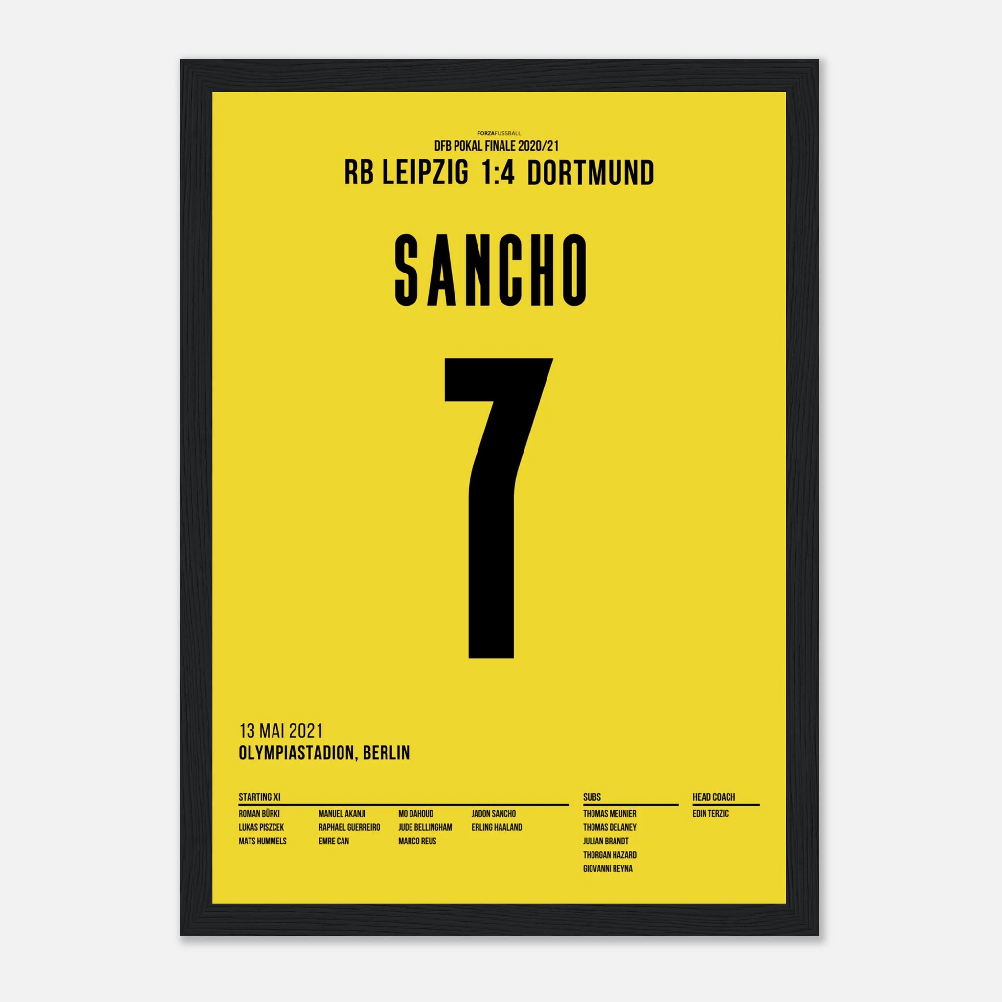 Jadon Sancho führt Dortmund mit Doppelpack zum DFB Pokal Sieg