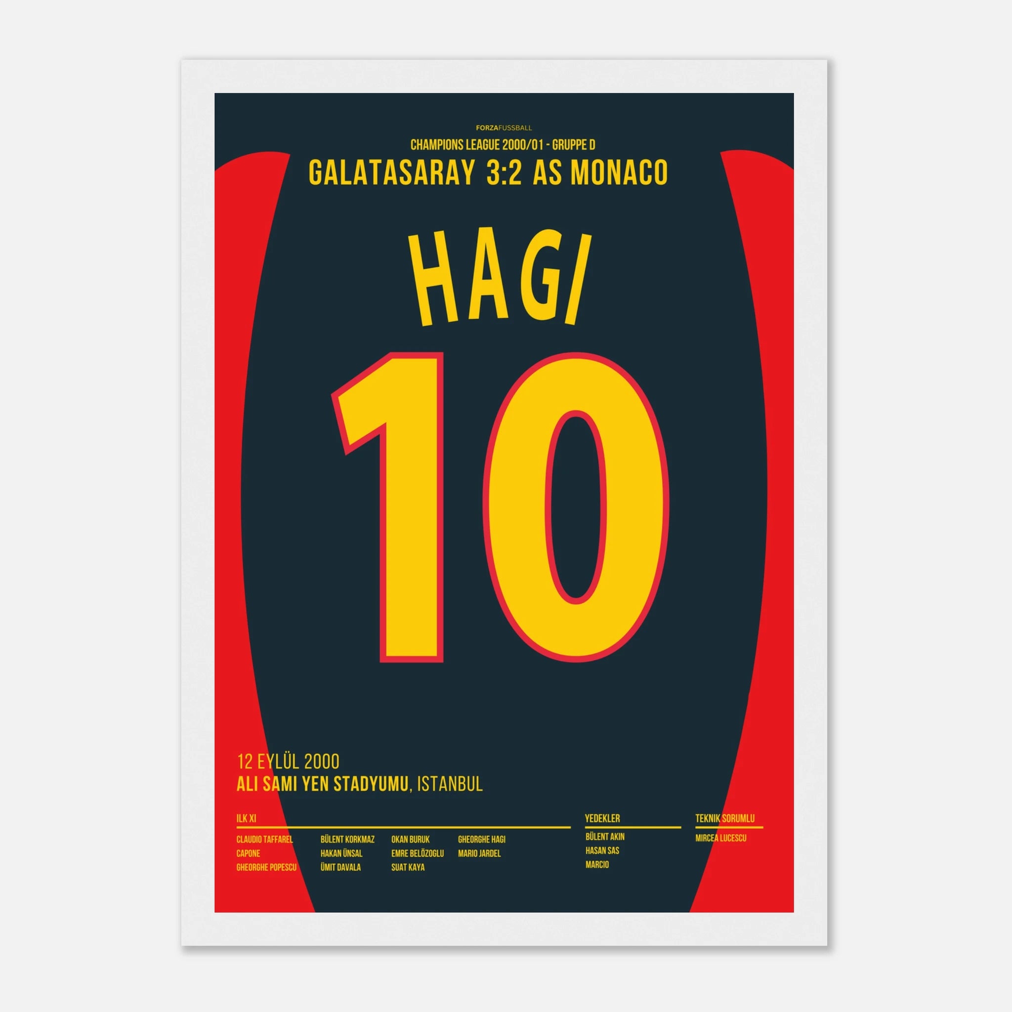 Hagi mit dem Traumtor zum Sieg gegen Monaco