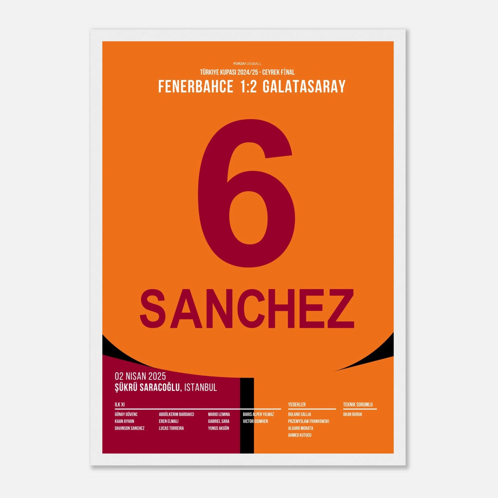 Davinson Sanchez rettet Gala per Fallrückzieher gegen Fener