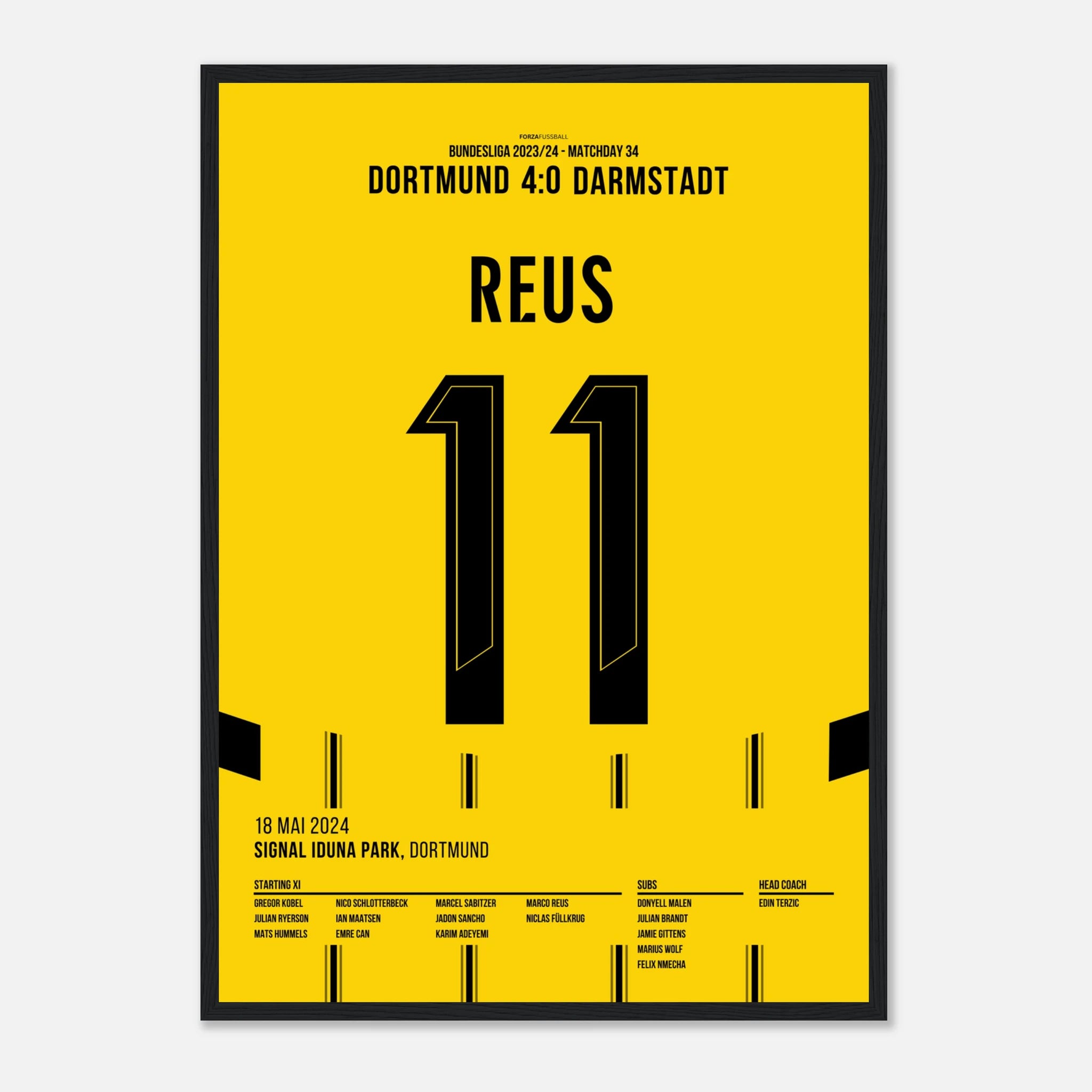 Marco Reus trifft per Freistoß im letzten Heimspiel für den BVB
