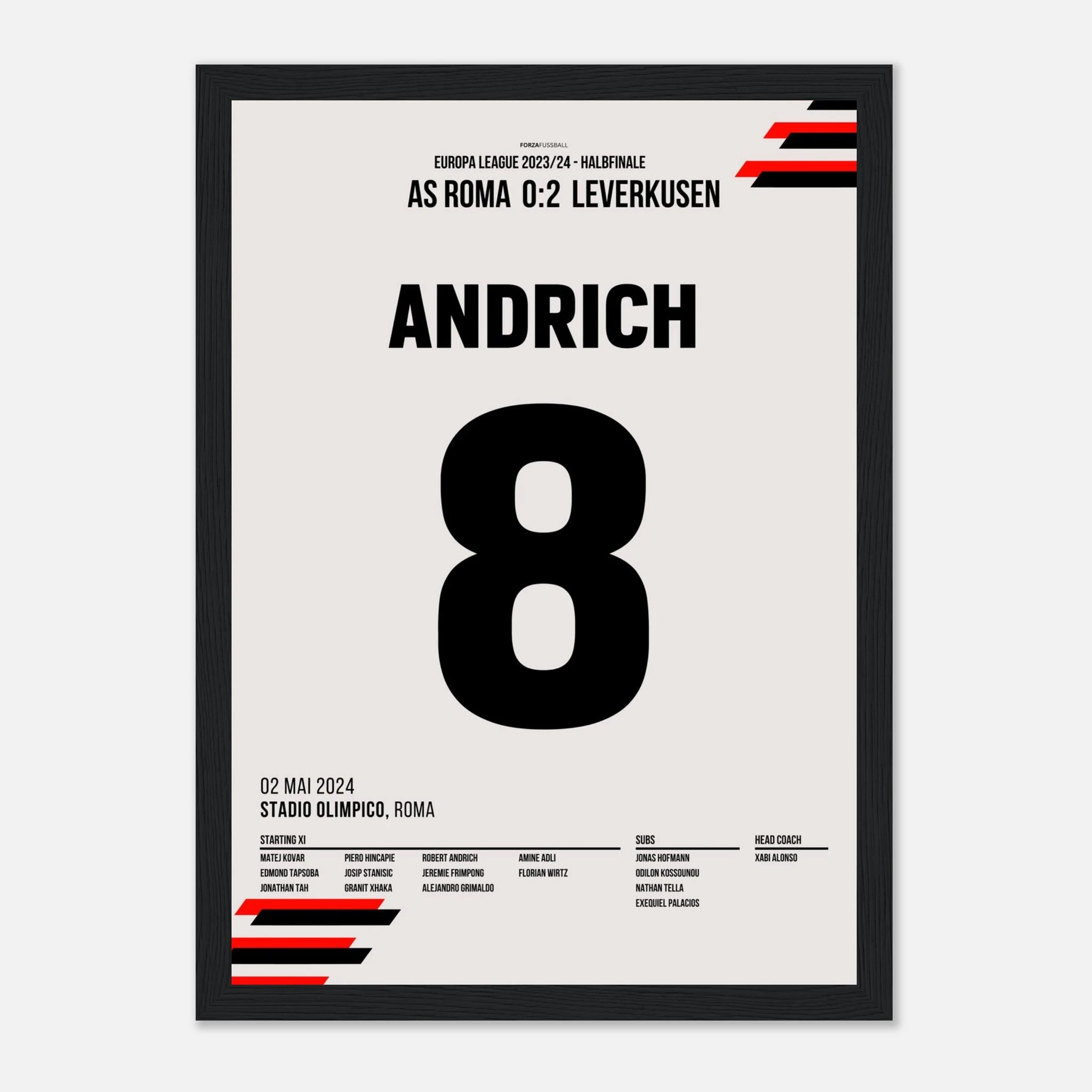 Andrich mit Traumtor gegen Rom in der Euro League