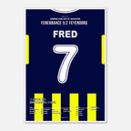 Fred´s Traumtor gegen Feyenoord bringt Fener in die nächste Runde Fußball Poster mit Rahmen
