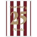 Javier Pinola - 125 Jahre FCN Fußball Poster mit Rahmen