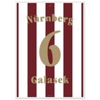 Tomáš Galásek - 125 Jahre FCN Fußball Poster mit Rahmen