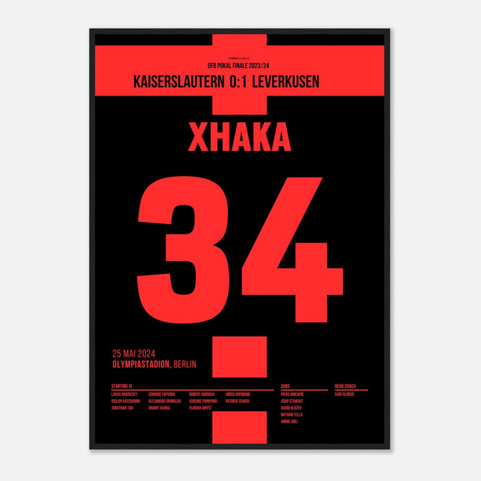 Xhaka crowns Leverkusen's historic season in Berlin