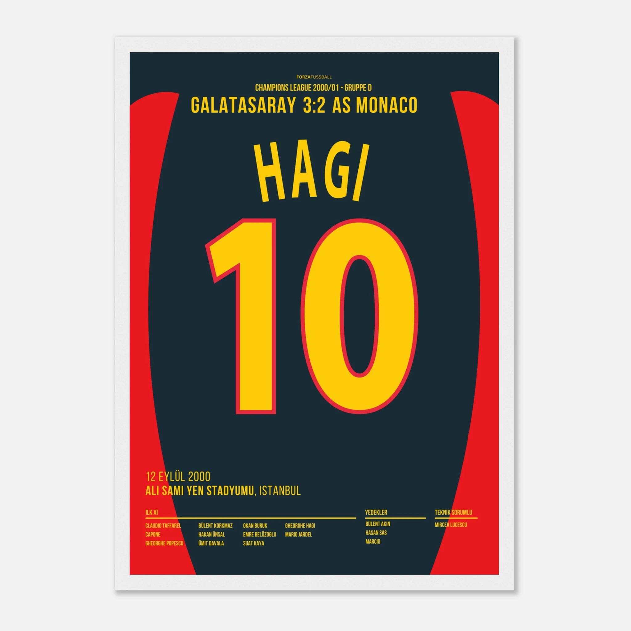 Hagi mit dem Traumtor zum Sieg gegen Monaco