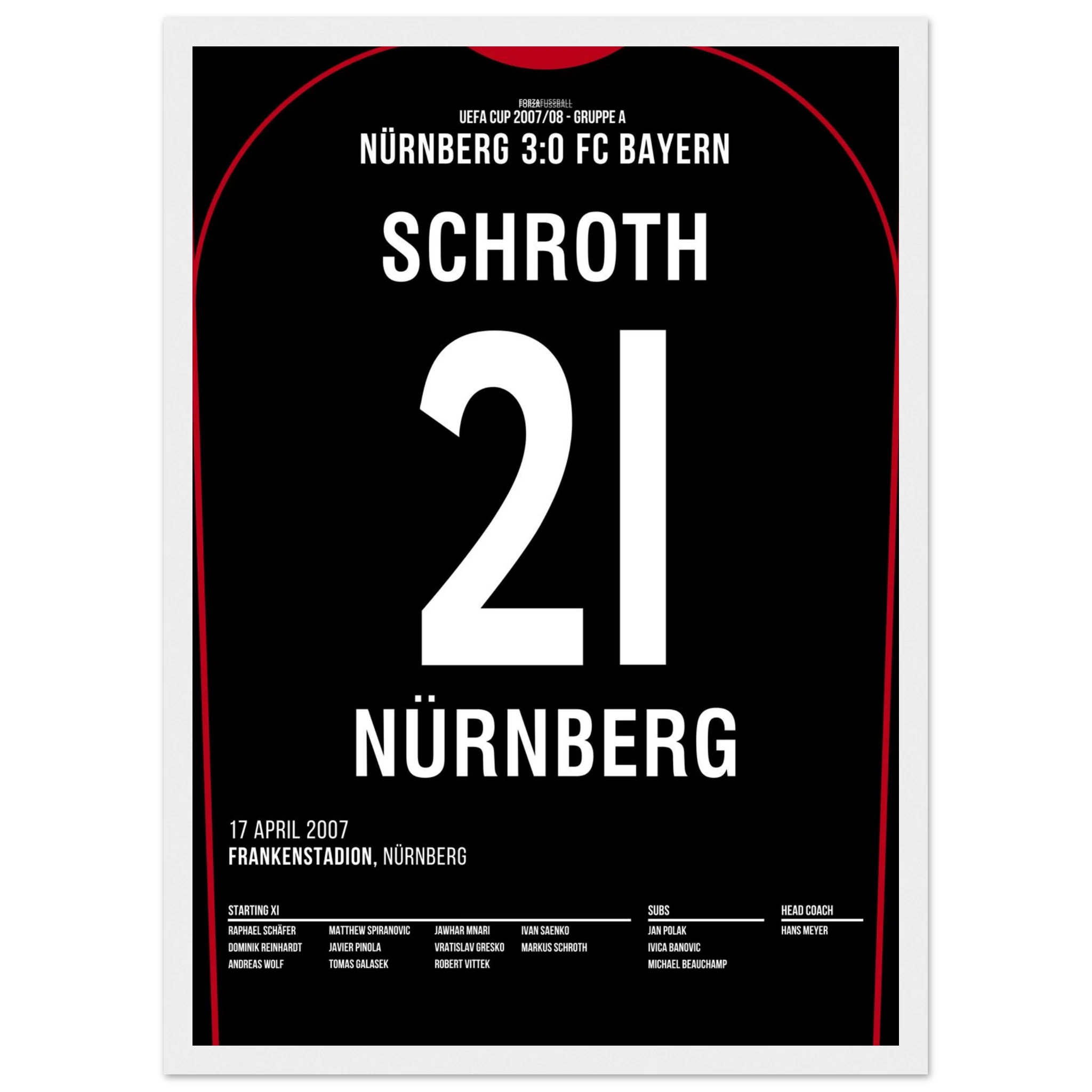Markus Schroth war dabei! FCN 3 - Bayern 0