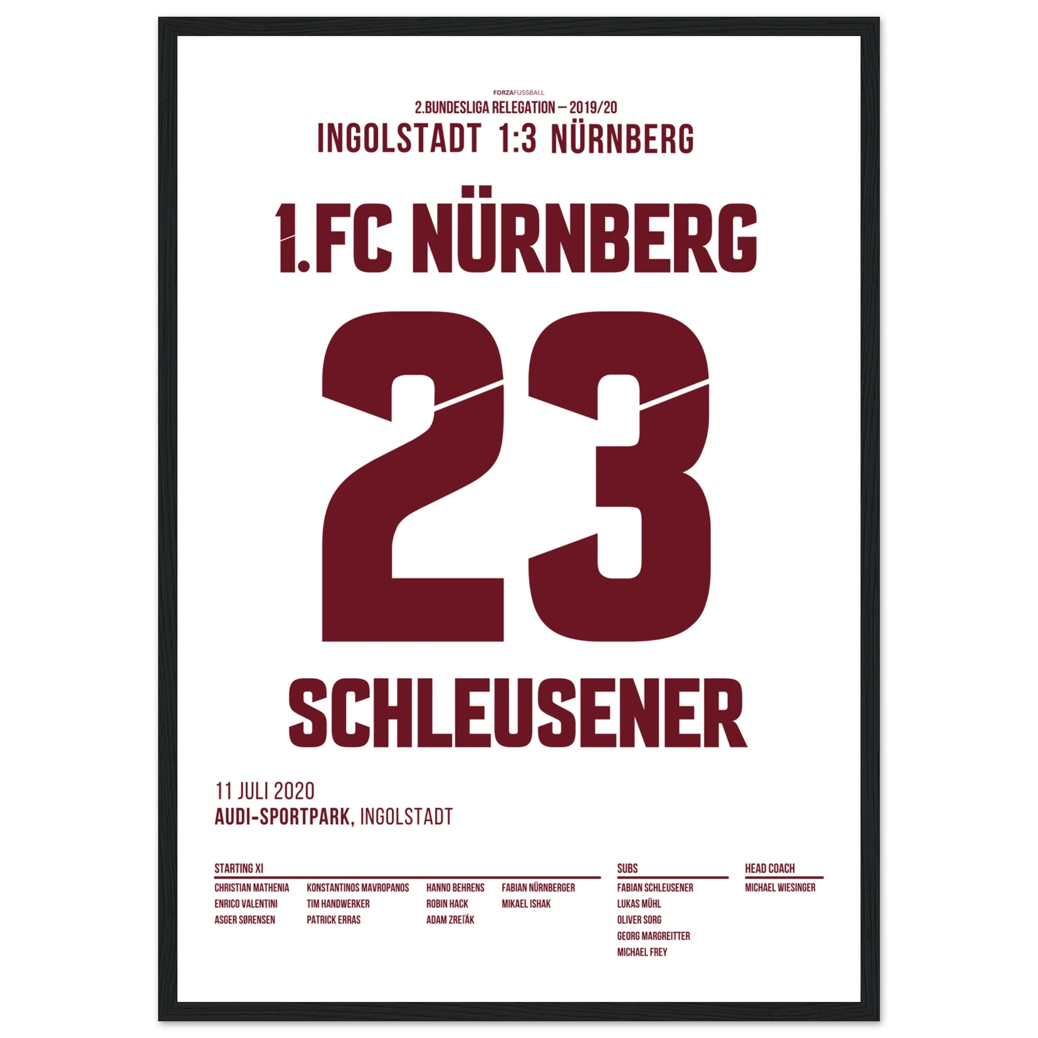 Schleusner 90+6 - rettet den Club in der Relegation