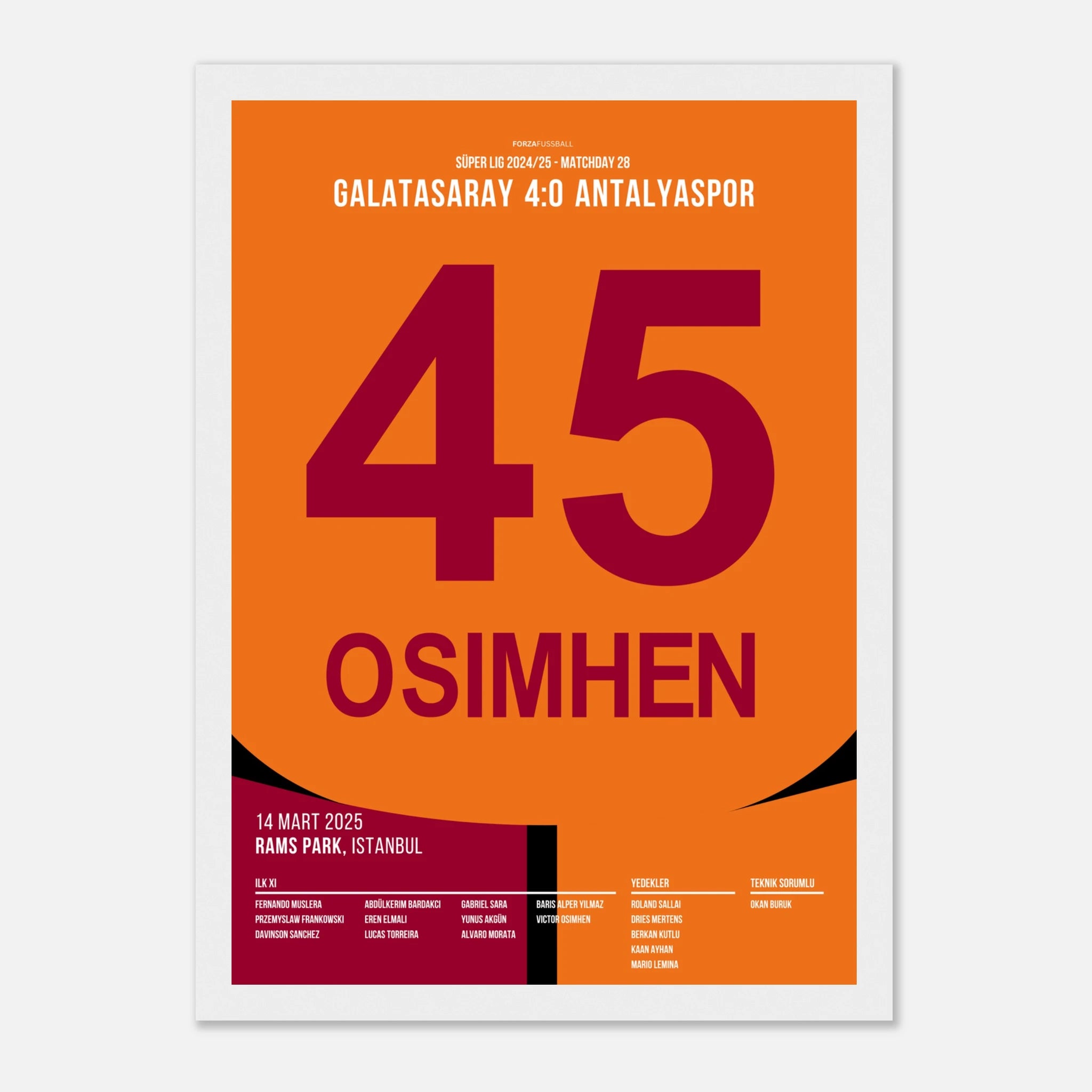 Osimhen´s erster Hattrick für Galatasaray