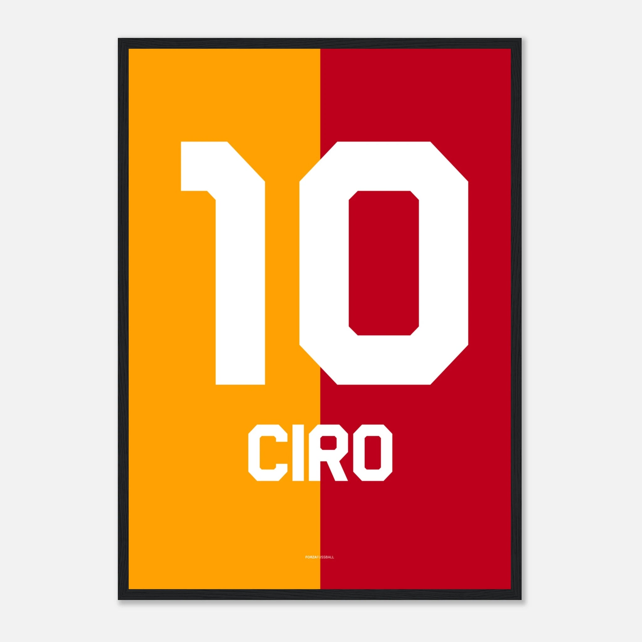 Ciro Mertens - Aslan'in Oglu Fußball Poster mit Rahmen