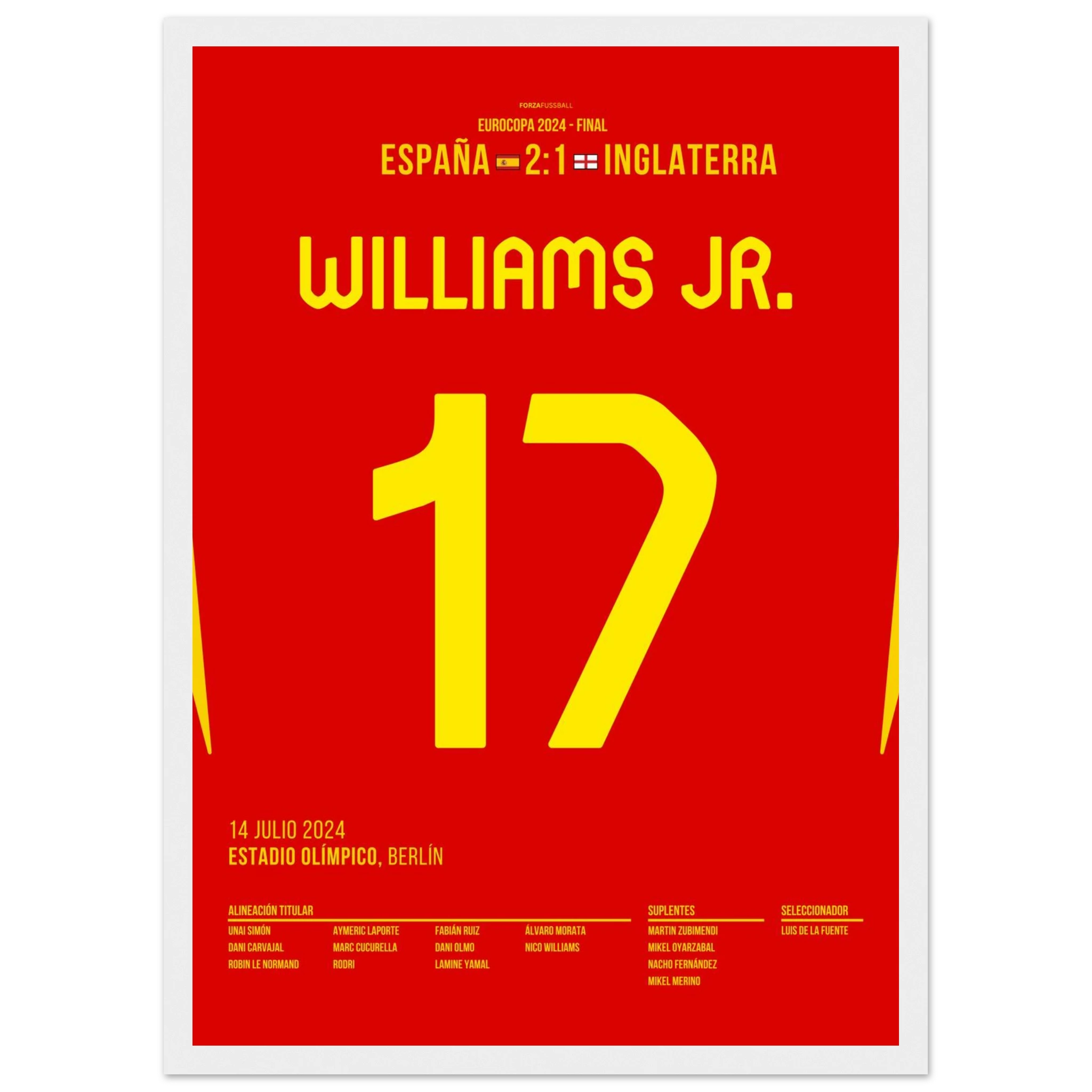 Nico Williams schießt Spanien Richtung EM Titel