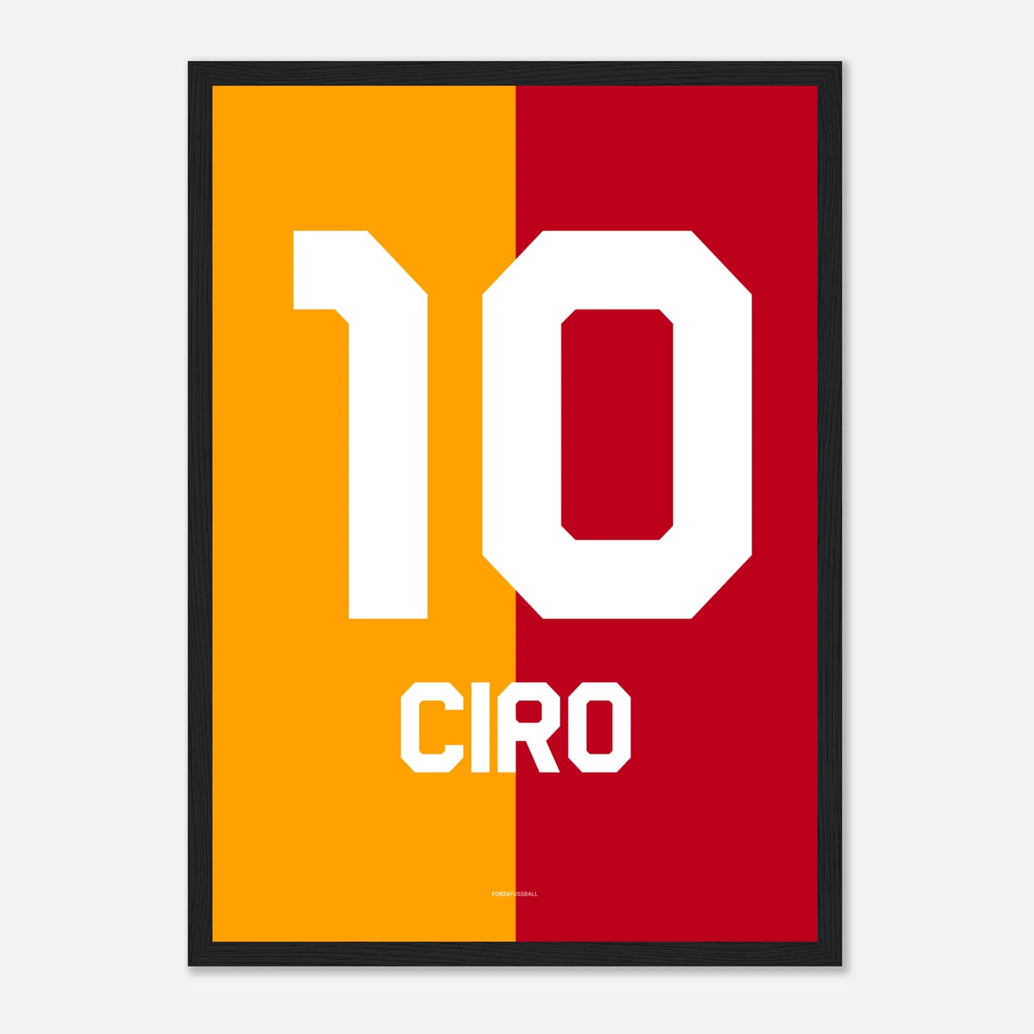 Ciro Mertens - Aslan'in Oglu Fußball Poster mit Rahmen