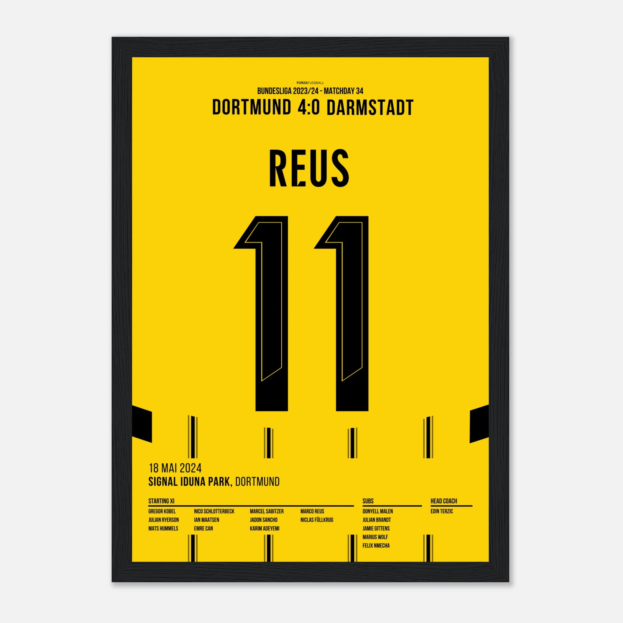 Marco Reus trifft per Freistoß im letzten Heimspiel für den BVB