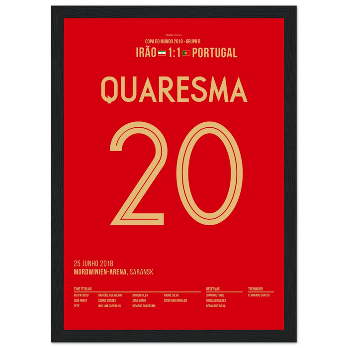 Quaresma with a Trivela at the 2018 World Cup against Iran