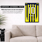 Alex dreht das Derby gegen Besiktas mit einem Hattrick in Fener´s Meistersaison Fußball Poster mit Rahmen