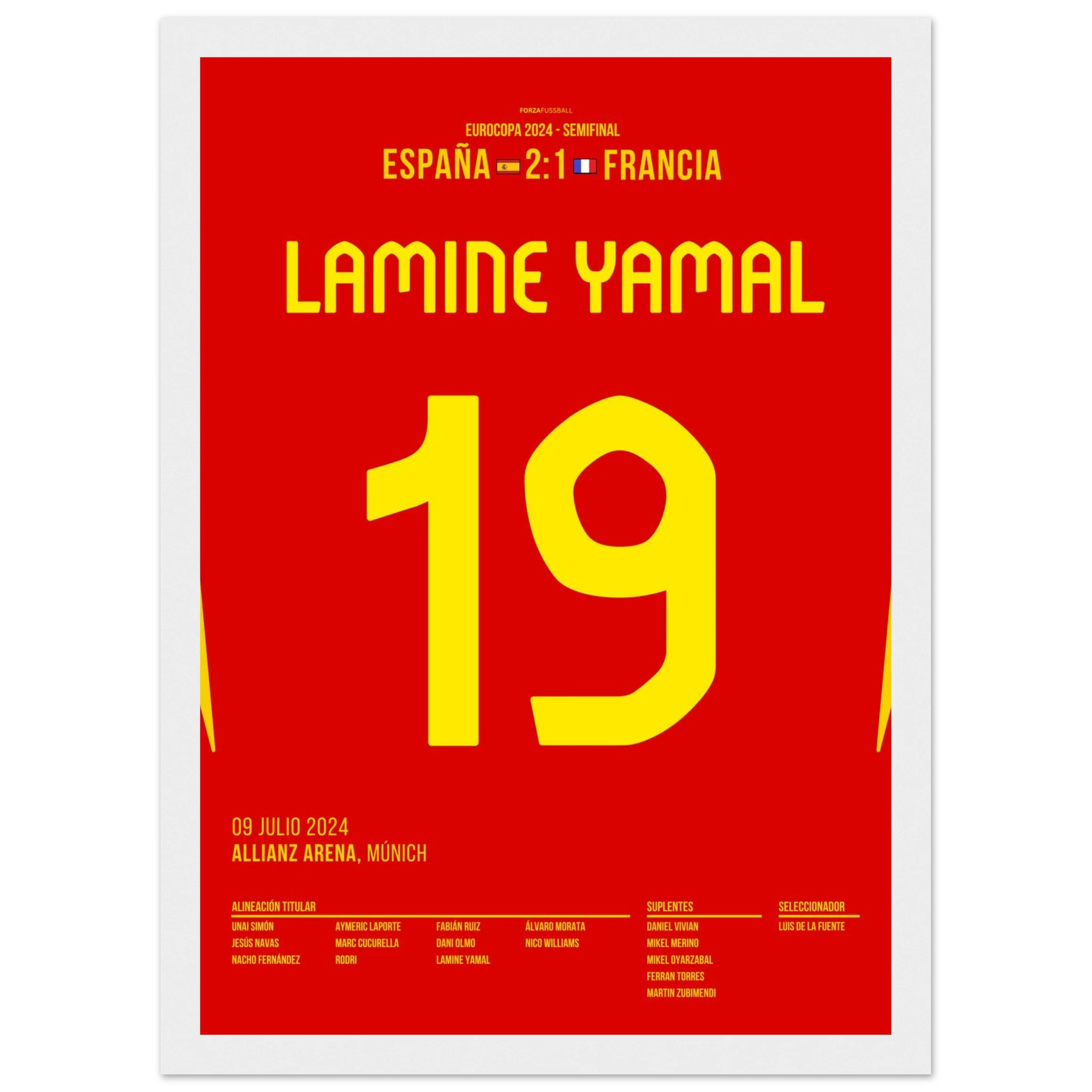 Yamal mit Traumtor gegen Frankreich im EM Halbfinale 2024