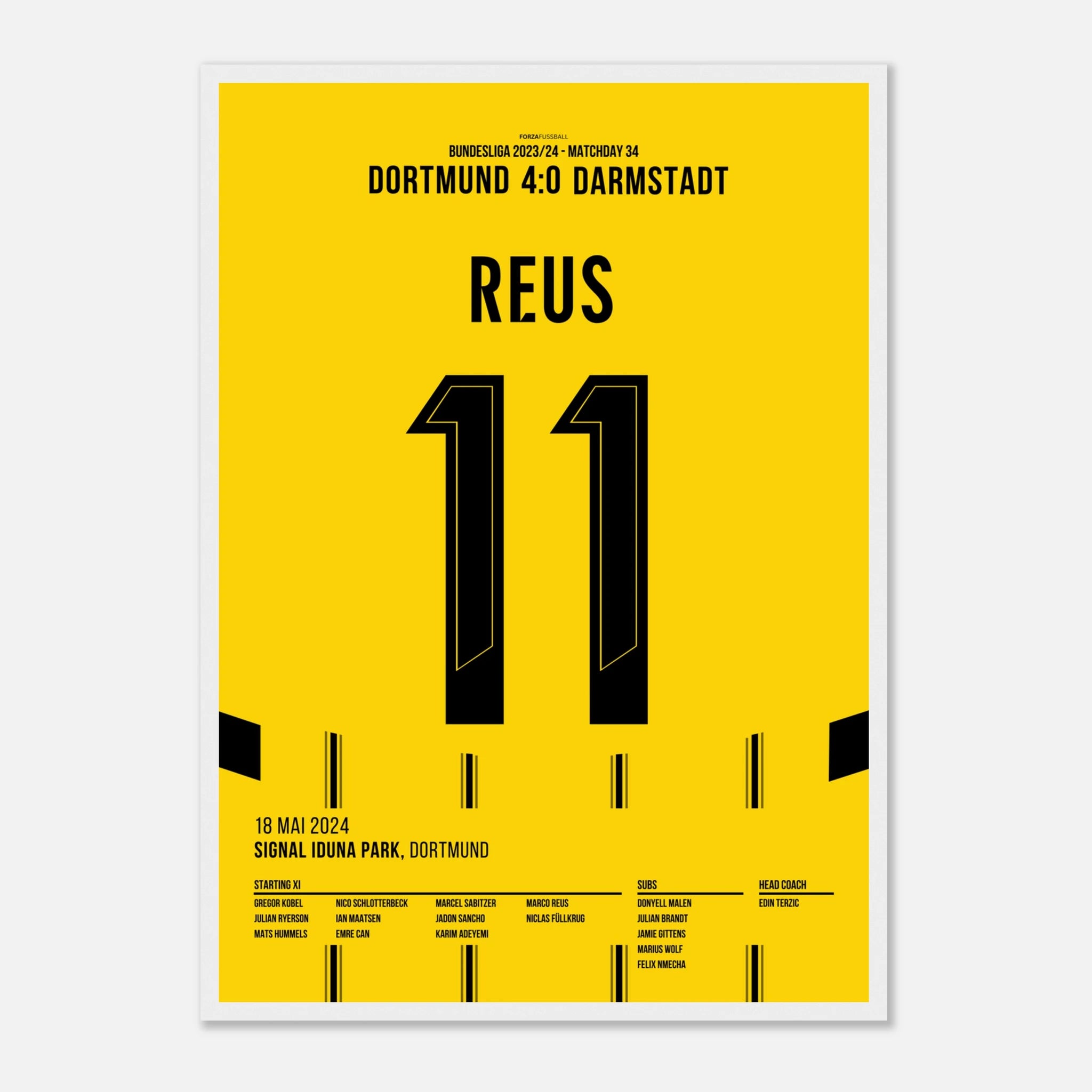 Marco Reus trifft per Freistoß im letzten Heimspiel für den BVB