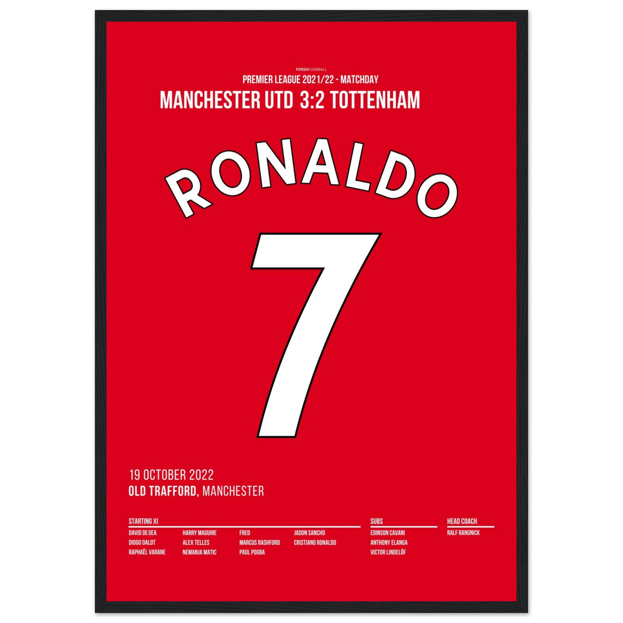 Ronaldo rettet ManU per Hattrick gegen Tottenham
