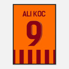 Mauro Icardi feiert Ali Koc Fußball Poster mit Rahmen