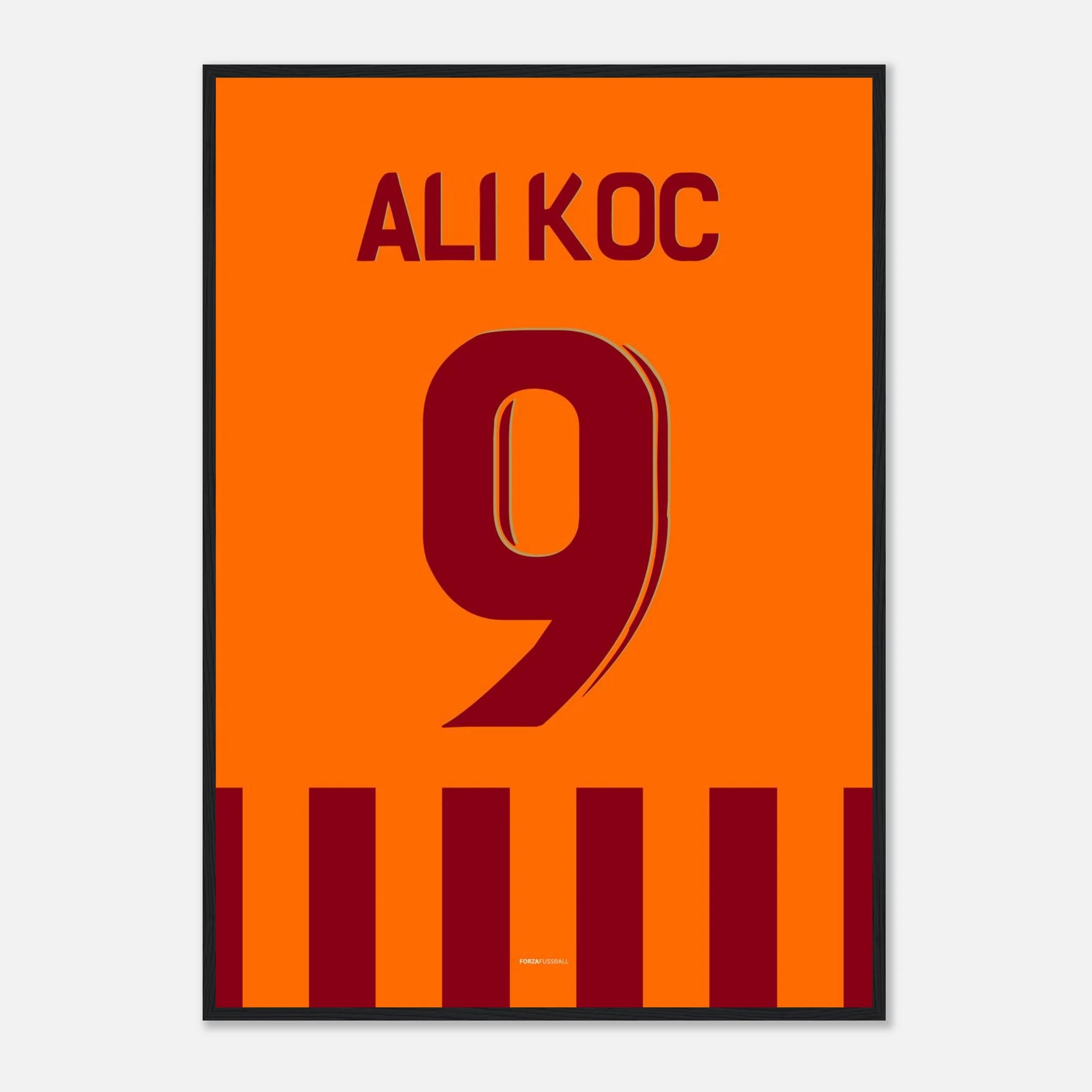 Mauro Icardi feiert Ali Koc Fußball Poster mit Rahmen
