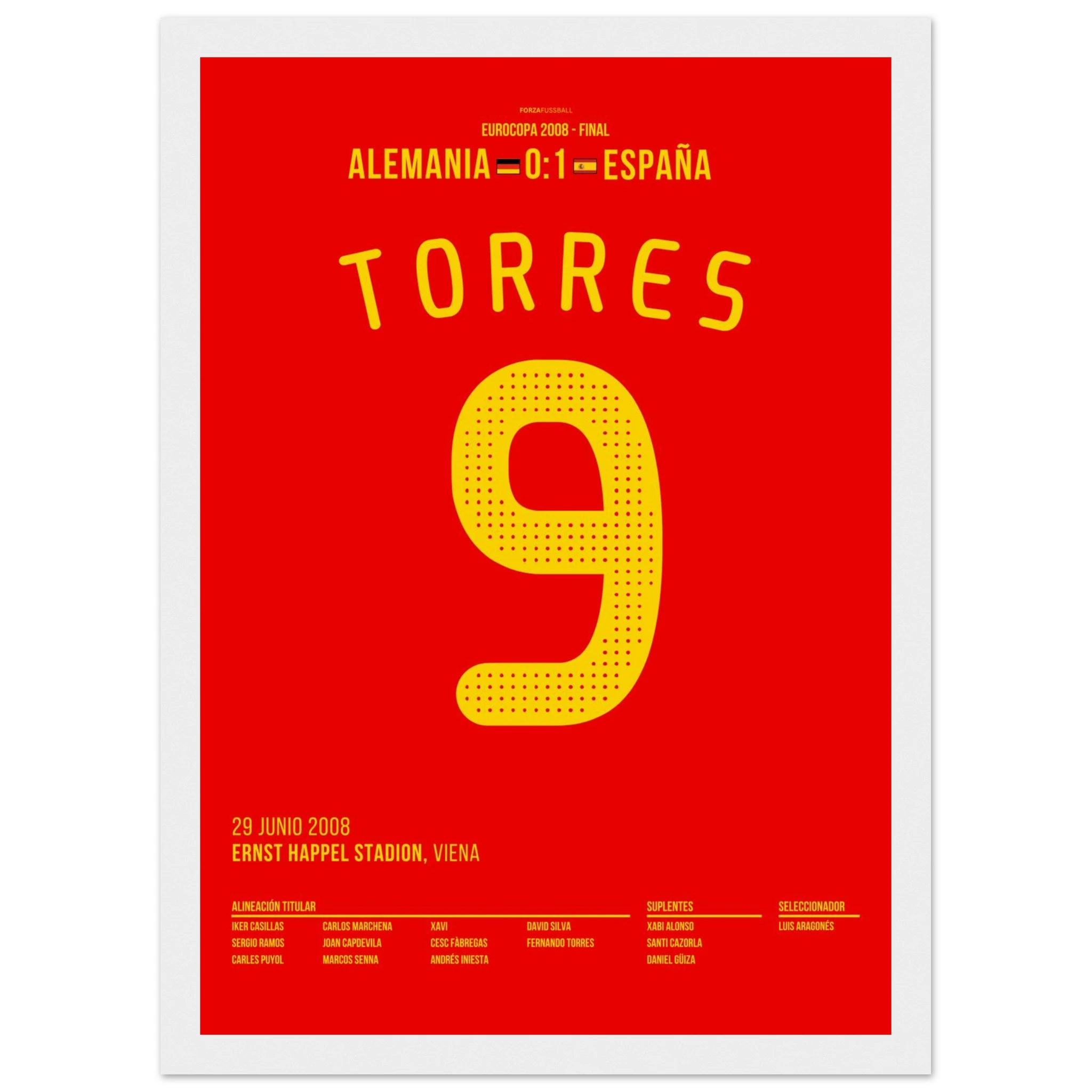 Fernando Torres schießt Spanien zum EM Sieg 2008