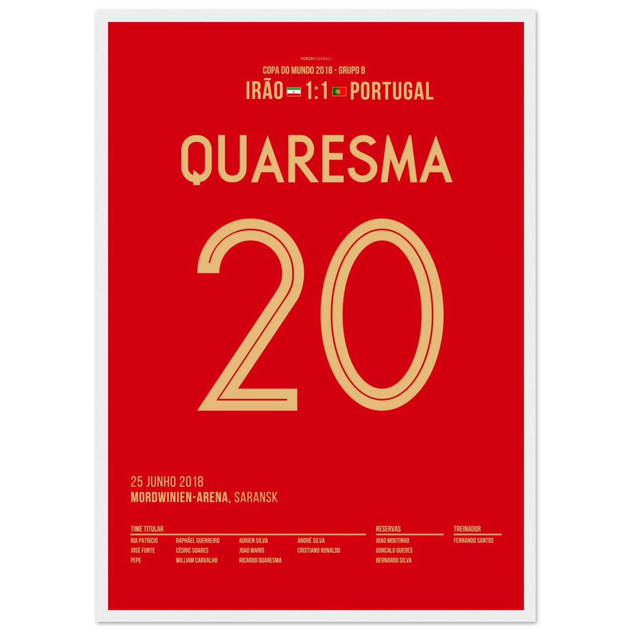 Quaresma mit Trivela bei der WM 2018 gegen den Iran