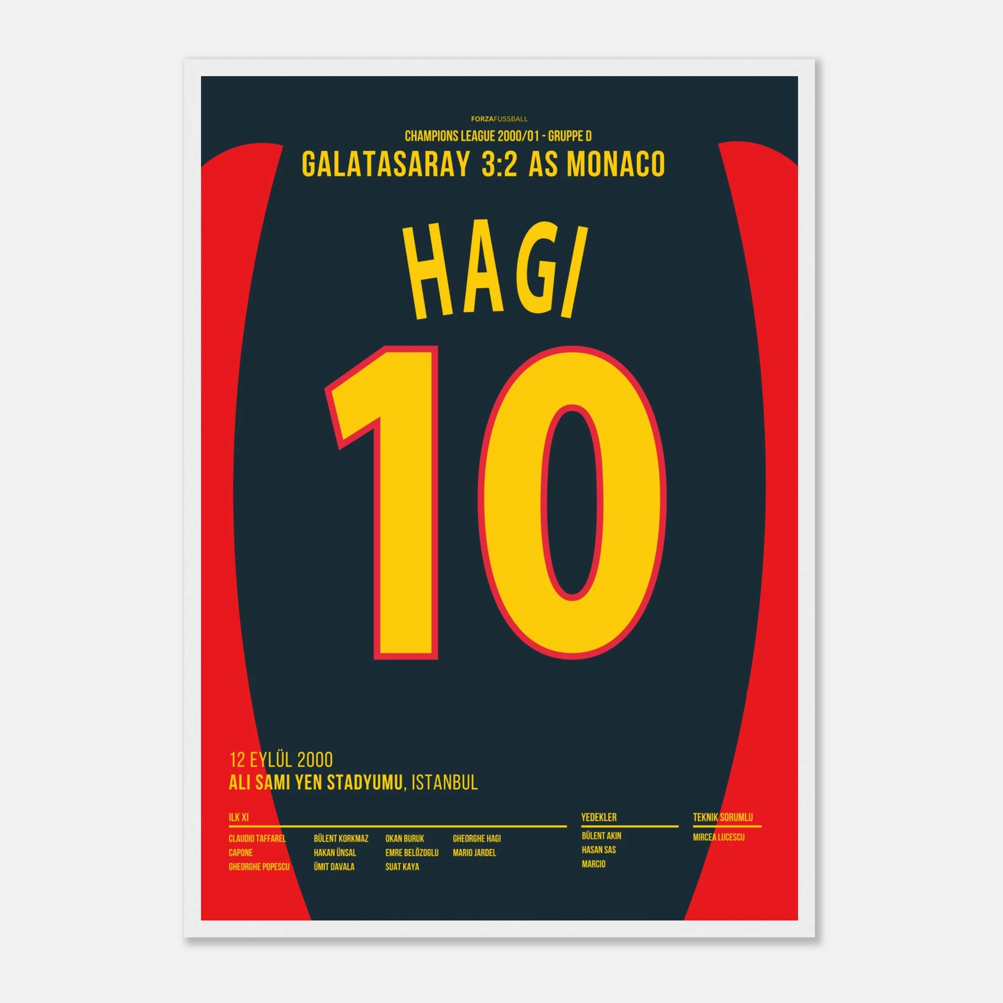 Hagi mit dem Traumtor zum Sieg gegen Monaco