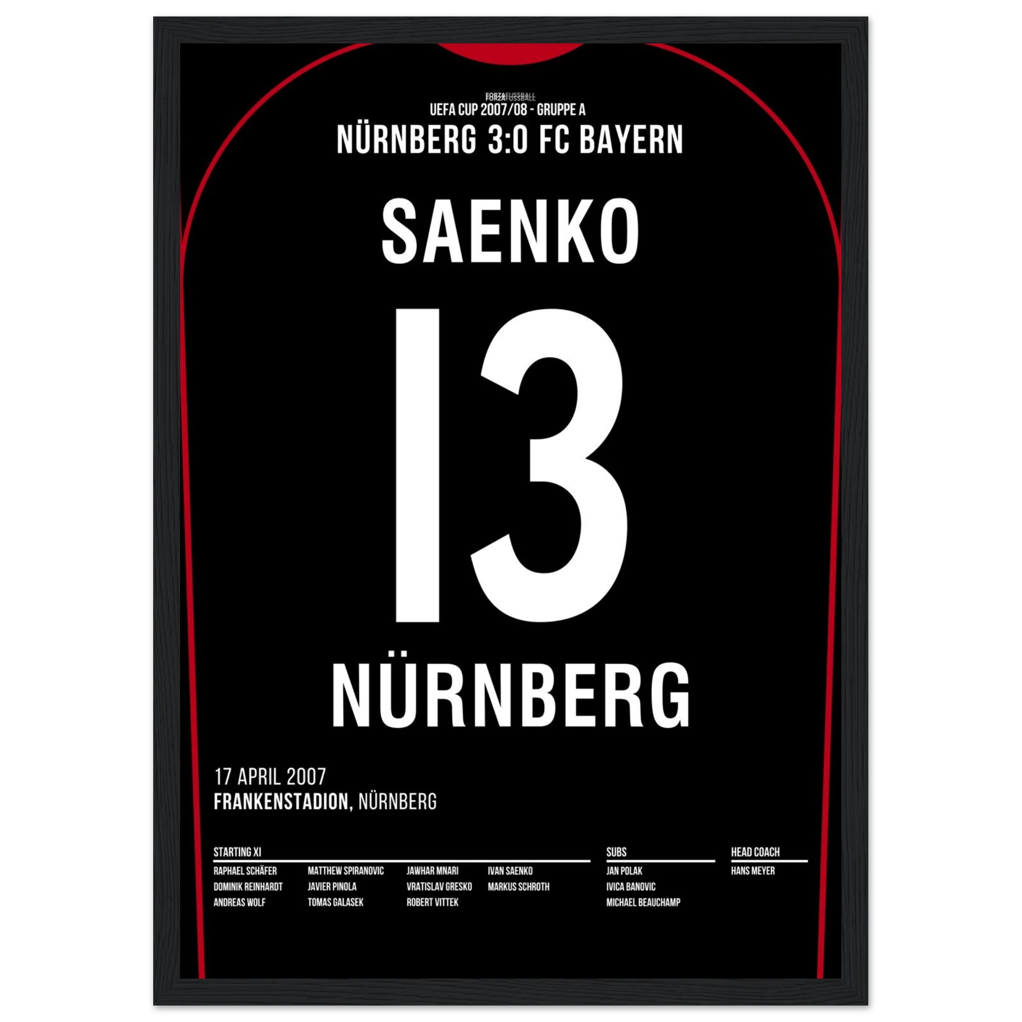Ivan Saenko war dabei! FCN 3 - Bayern 0
