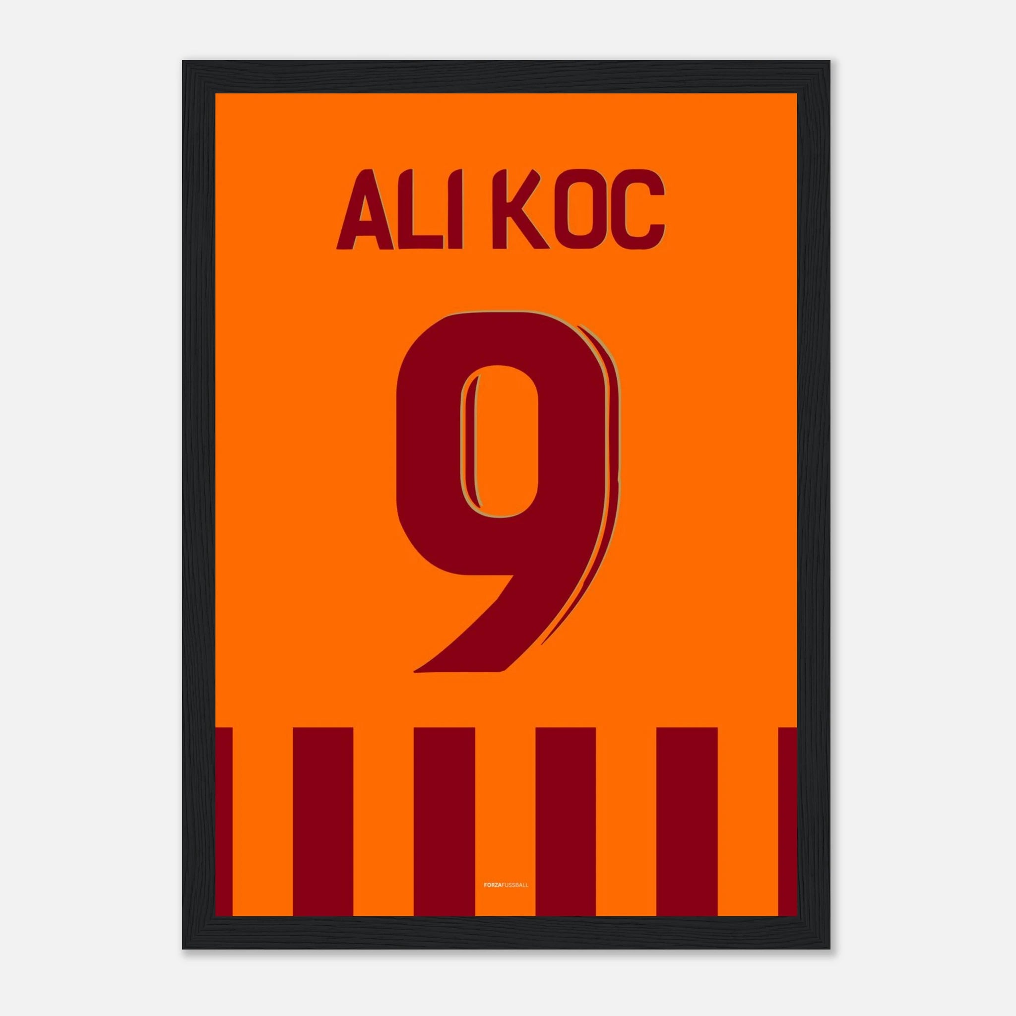 Mauro Icardi feiert Ali Koc Fußball Poster mit Rahmen