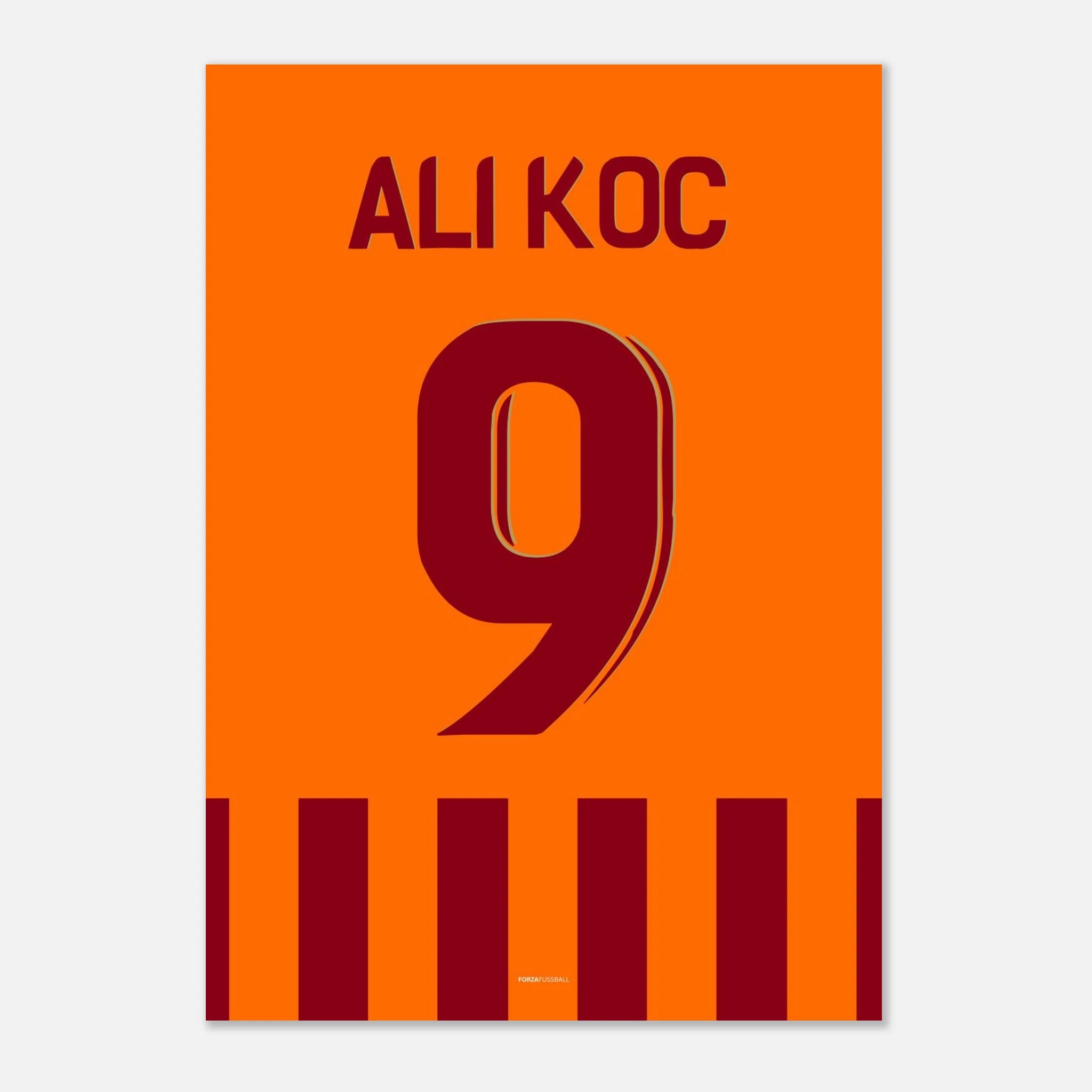 Mauro Icardi feiert Ali Koc Fußball Poster mit Rahmen