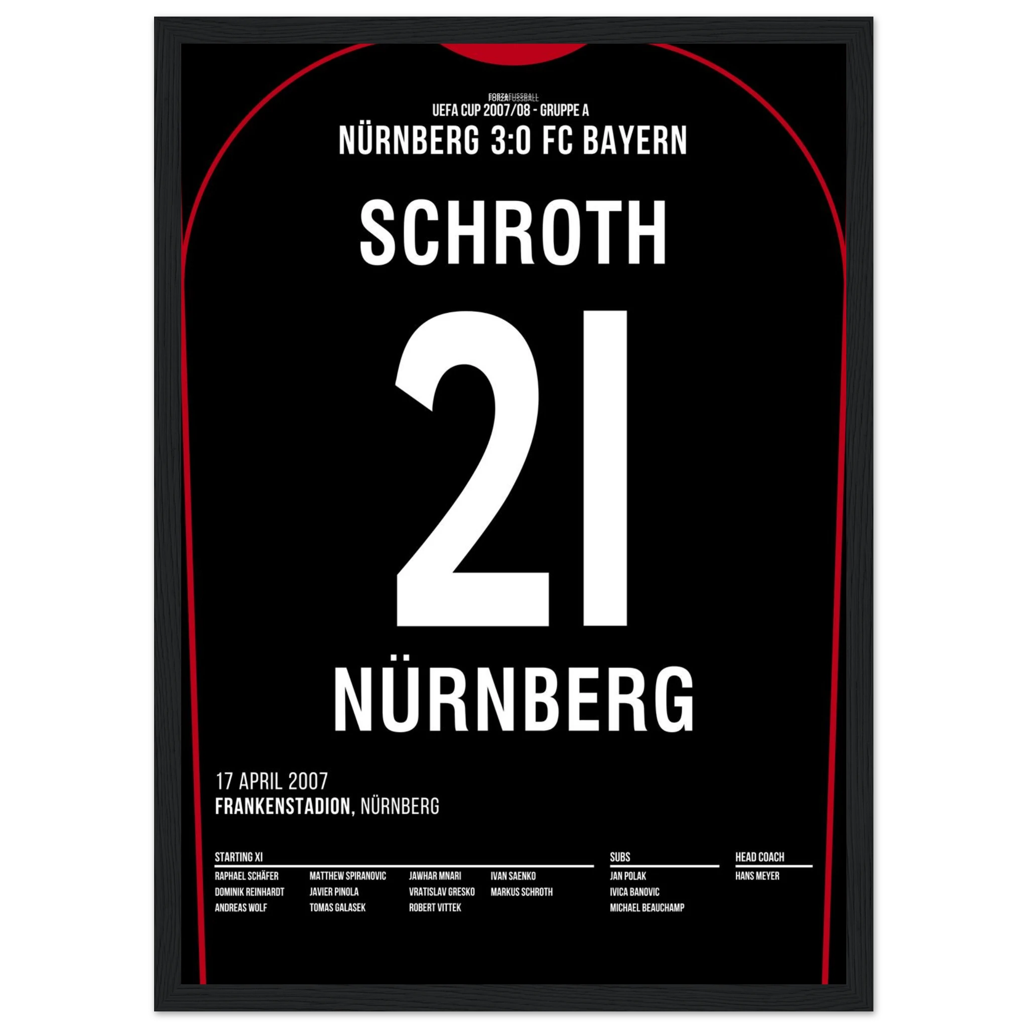 Markus Schroth war dabei! FCN 3 - Bayern 0