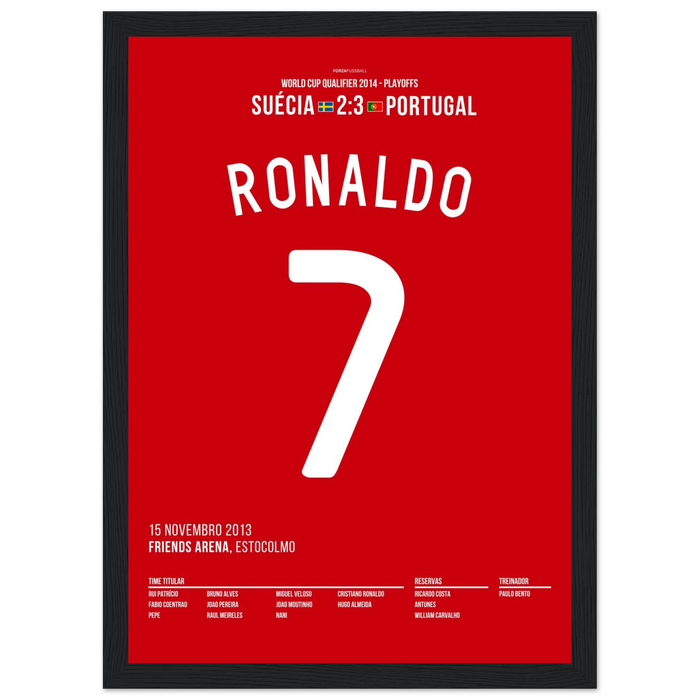 CR7 scores a hat-trick against Ibra and qualifies for the 2014 World Cup