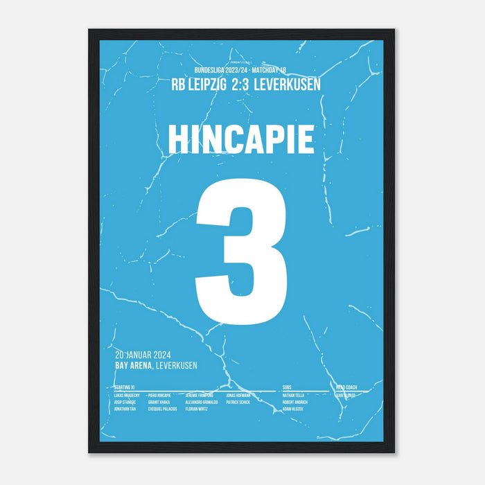 Hincapié with the last-minute winning goal against Leipzig