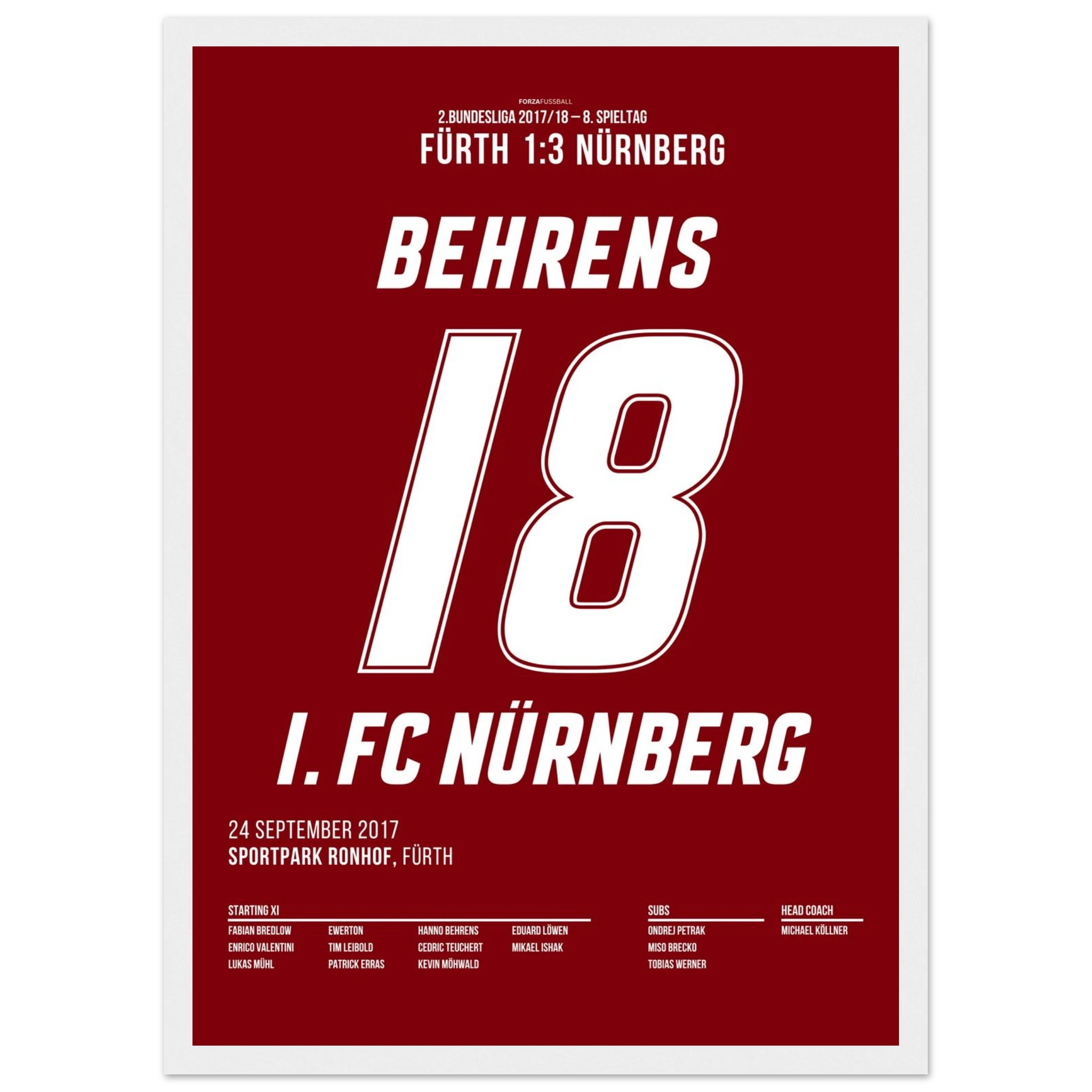 Hanno Behrens besiegelt den Derbysieg in Fürth