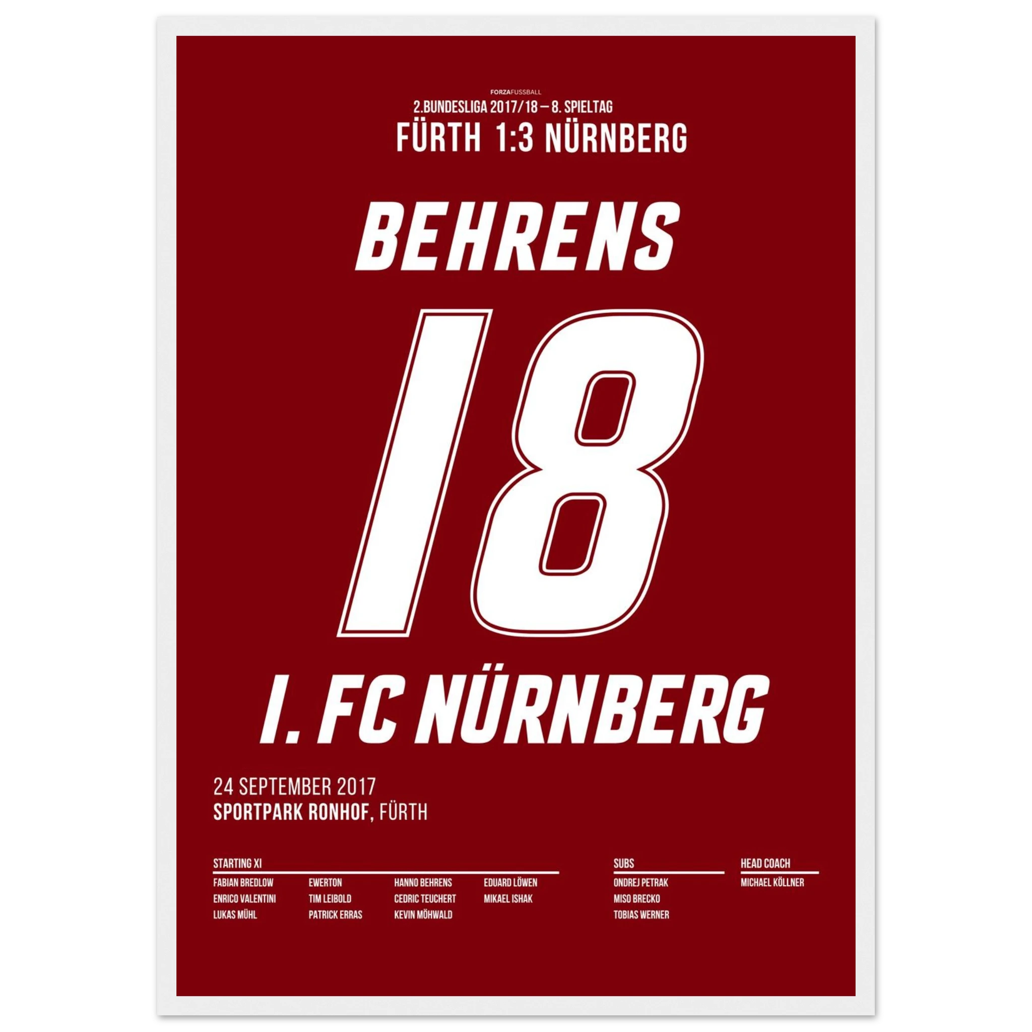 Hanno Behrens besiegelt den Derbysieg in Fürth