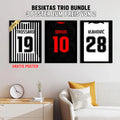 Trossard - Orkun - Vlahović Bundle Fußball Poster mit Rahmen