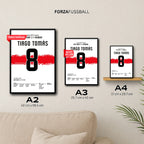 Tiago Tomas schickt Stuttgart per Hacke erneut nach Berlin Fußball Poster mit Rahmen