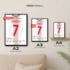Ziyech führt Marokko gegen Kanada ins WM Achtelfinale Fußball Poster mit Rahmen