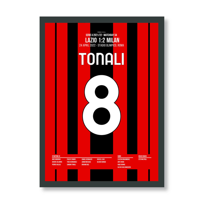 Tonali's Scudetto goal against Lazio in the 92nd minute