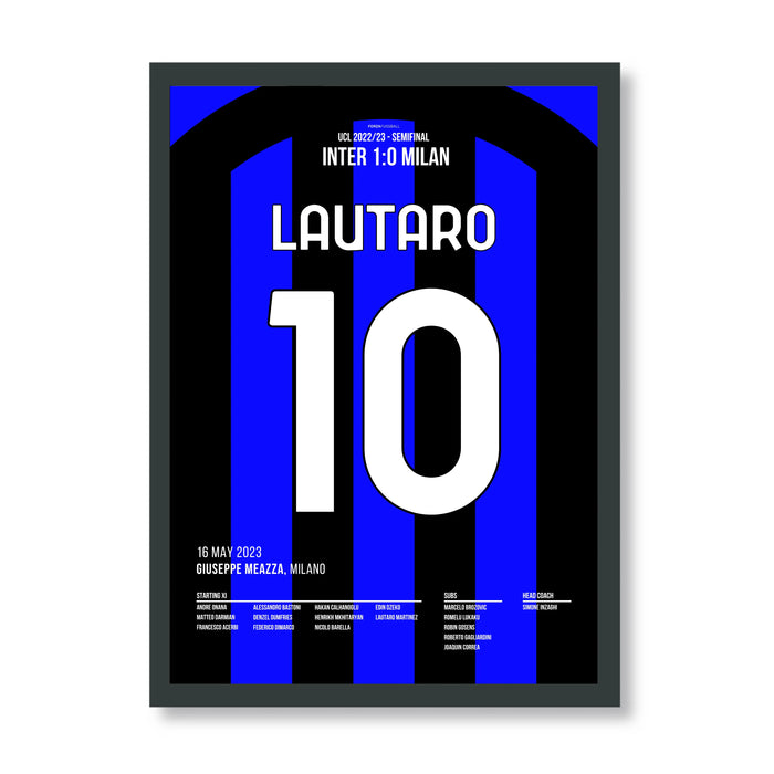 Lautaro Martinez shoots Inter into the Champions League final in the derby
