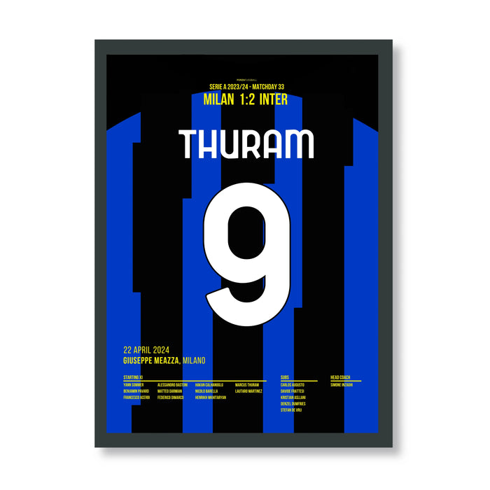 Thuram secures Inter's 2nd star in derby against Milan