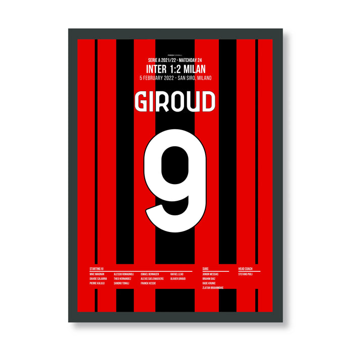 Double strike! Giroud turns the derby against Inter on its head