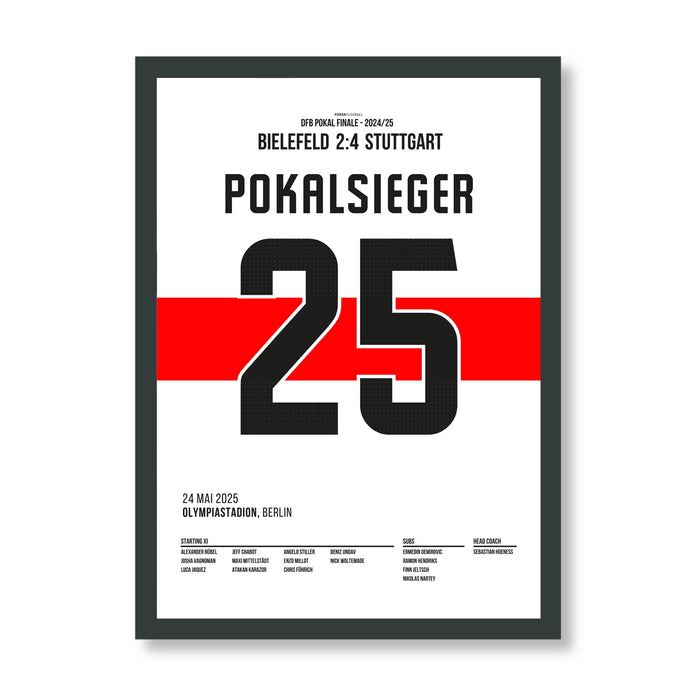 Stuttgart wins the 2025 DFB Pokal against Bielefeld