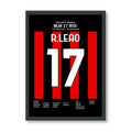 Leao nimmt Inter mit 2 Toren im Derby auseinander Fußball Poster mit Rahmen