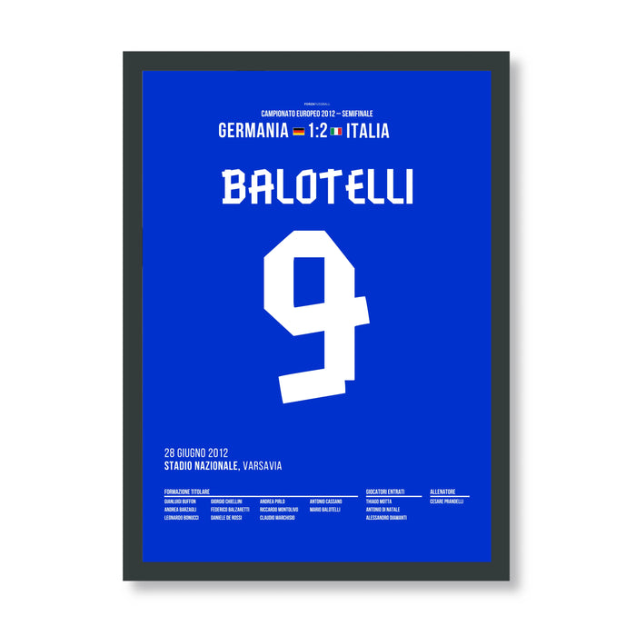 Balotelli's brace decides semi-final against Germany