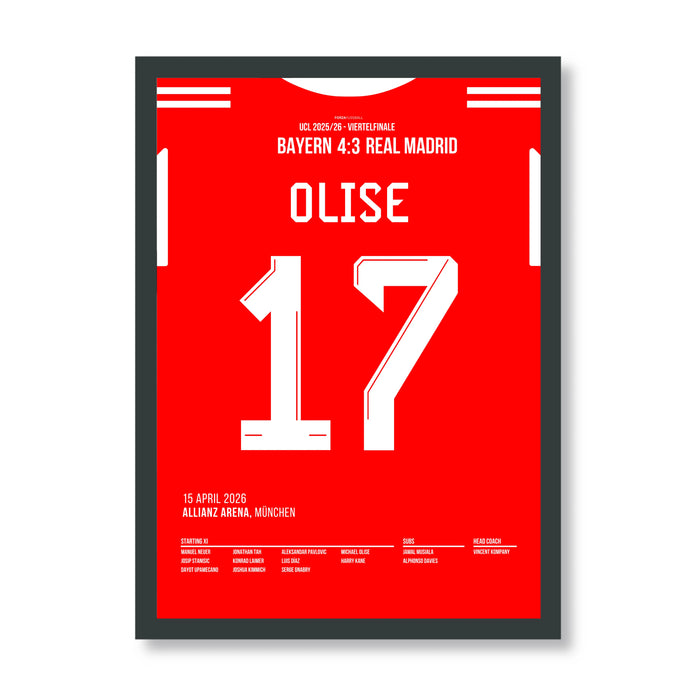 Olise completes Bayern spectacle vs Real Madrid
